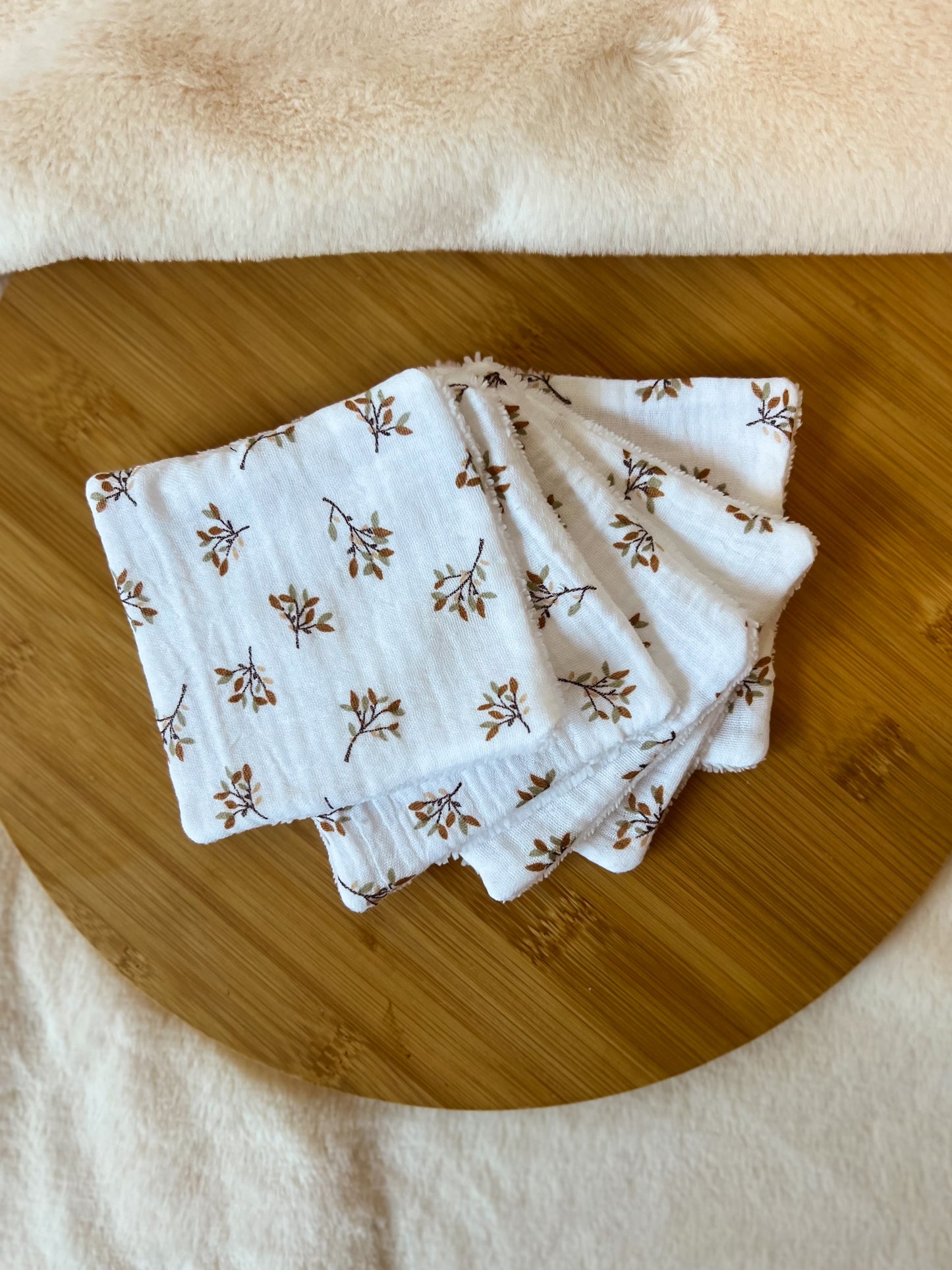 Lingettes lavables – Éponge bambou & gaze de coton