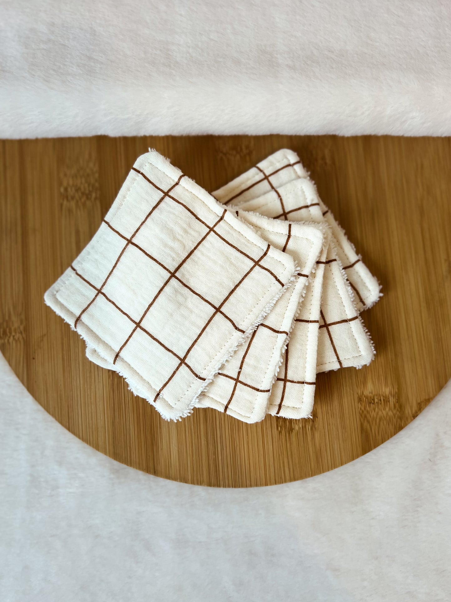 Lingettes lavables – Éponge bambou & gaze de coton
