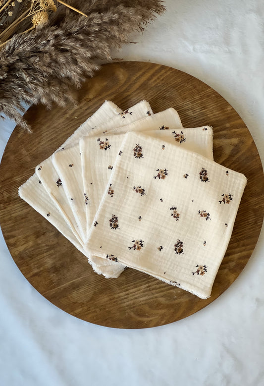Lingettes lavables pour le visage