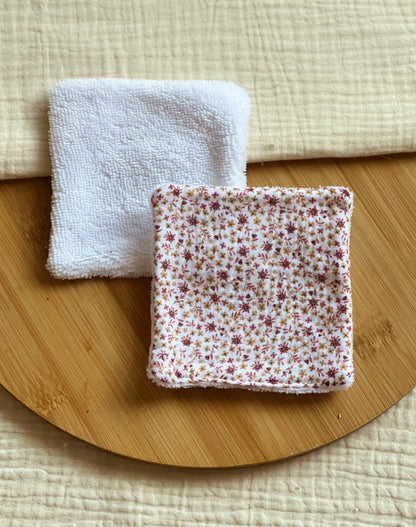 Lingettes lavables – Éponge bambou & gaze de coton